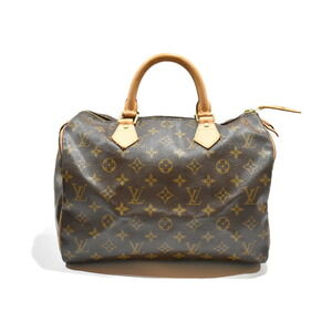 LOUIS VUITTON Speedy Monogram Coated Canvas Handbag Easy to